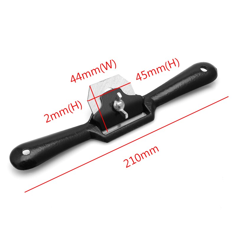 Herramienta de cepillo plano de afeitar con pala de 45mm para trabajo en madera con 2 manos