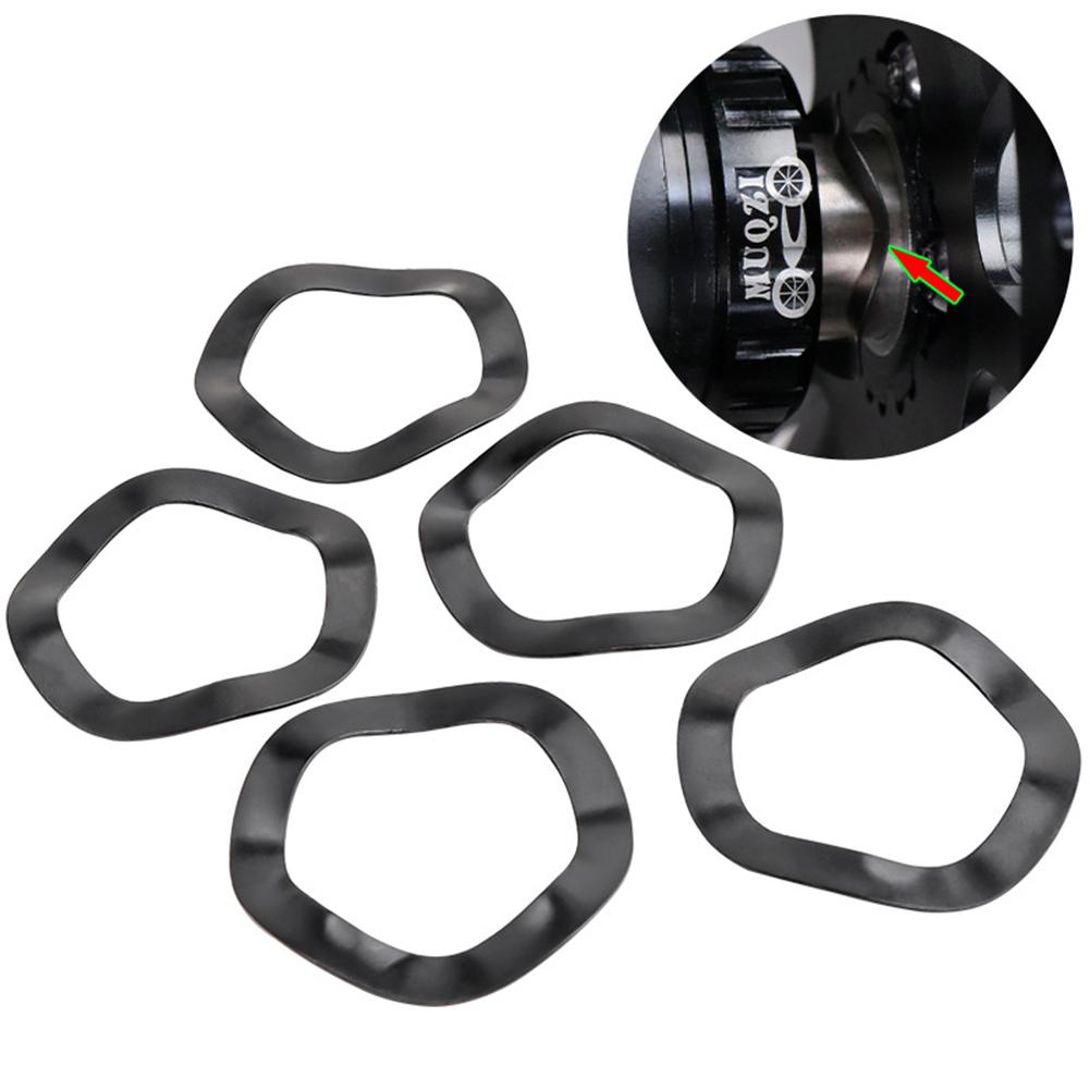 Rondelle de vague réglable, 5 pièces, noir, entretoise de support de pédalier de vélo 24mm 30mm, pièces de vélo de montagne, accessoires de cyclisme,