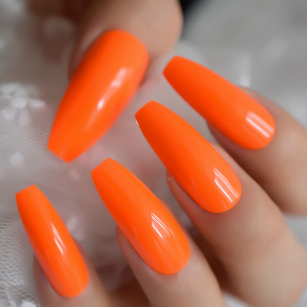 Ongles longs en forme de cercueil, en marbre rose Extra-Long, motifs pierre brillante, ballerine, pointes d'ongles à la pré-conçus, avec onglets à colle: L5209