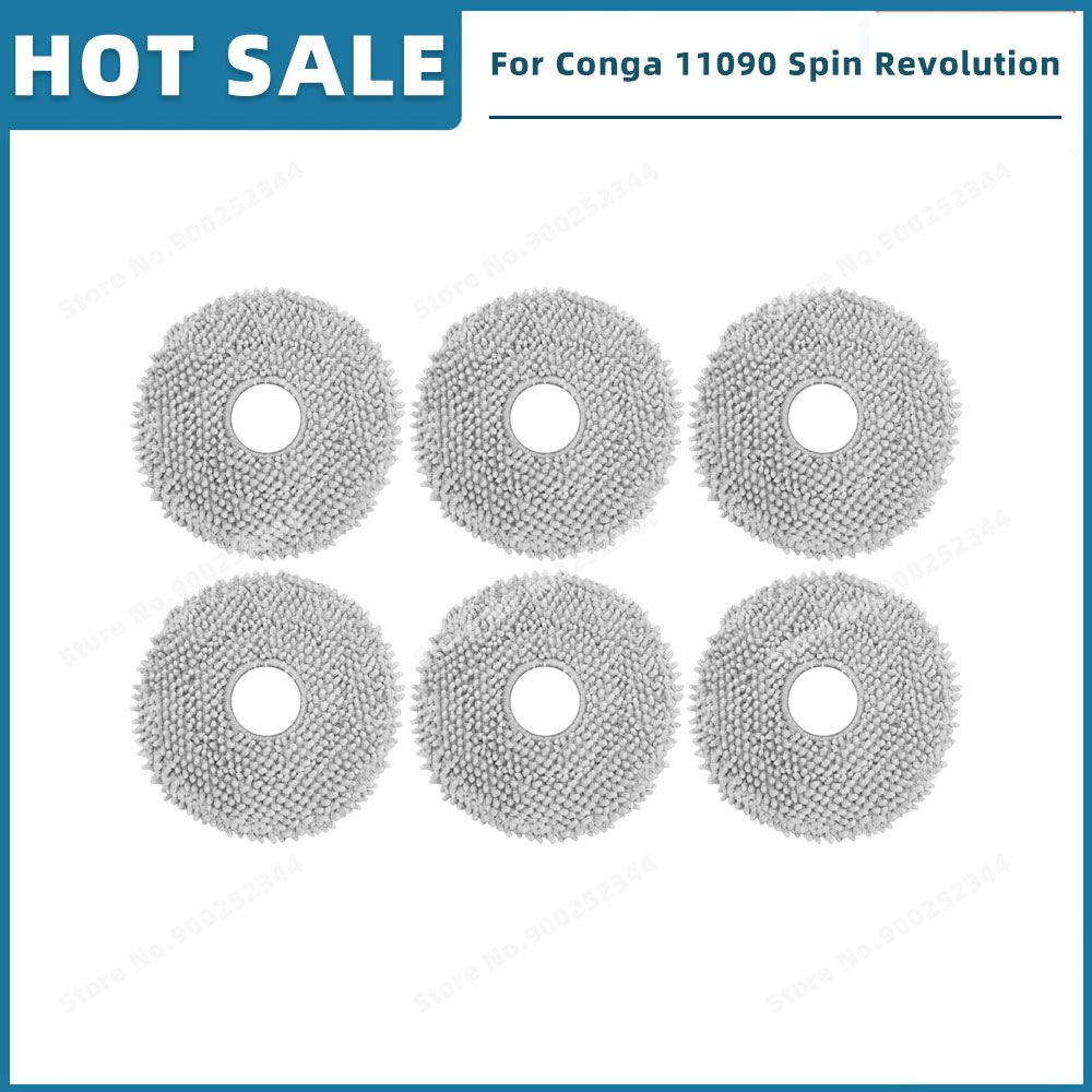 Piezas de Repuesto compatibles con Cecotec Conga 11090 / 13090 Spin Revolution accesorios, filtro, cepillo lateral principal, mopa, bolsa de polvo: Azul