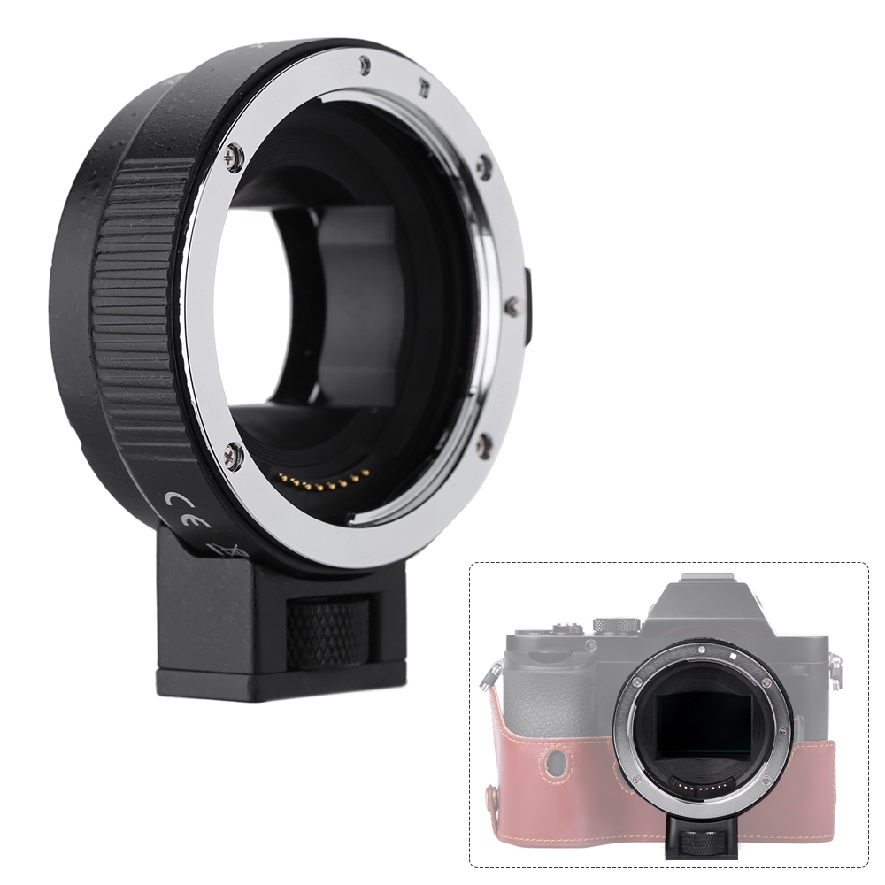 Andoer EF-NEXII Auto Focus AF Lens Adapter Ring Anti-Shake for Canon EF EF-S Lens to use for Sony NEX E Mount Camera Full Frame