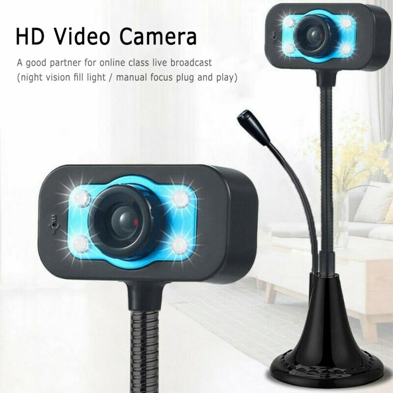 HD Web Camera Webcam USB2.0 Auto Focus Video Call With Mic For Computer PC Laptop For Video Conferencing Video Teaching
