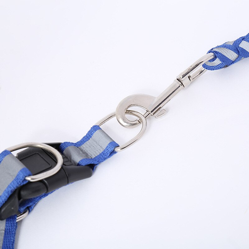 Luminous Harness For Dogs Reflective Dog Harness Leash Set Braided Traction Round Rope Large Medium Small Dog Chain Night Out