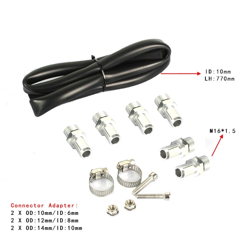 300ML zbiorniczek odmy (separator oleju) zbiornik odpowietrzający może zbiornik + zestaw filtrów aluminiowy silnik odzyskiwanie gazu