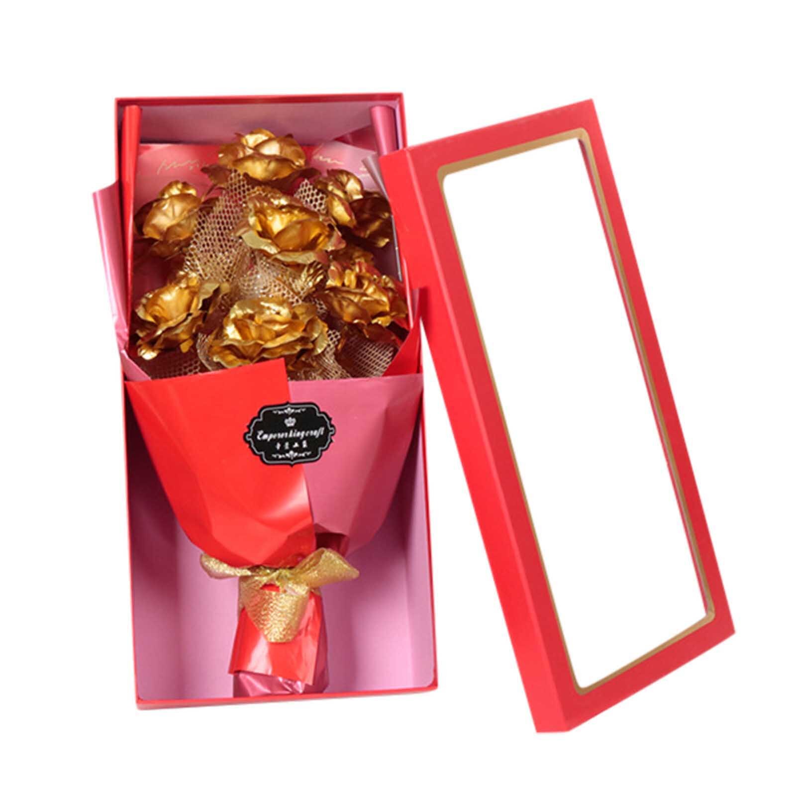 Romantisk boks duftende bad krop kronblad rosenblomst sæbe bedst til valentinsdag bryllupsdekoration rosen sæbe / skib: C