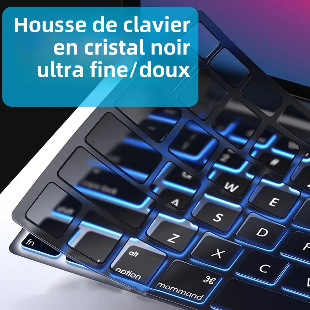 Premium Keyboard Cover Skin Ultra Thin dla MacBook Air 15" M3 M2 A3114 A2941, Air 13.6" A3113 A2681, Pro 14" 16" A2918 A2779
