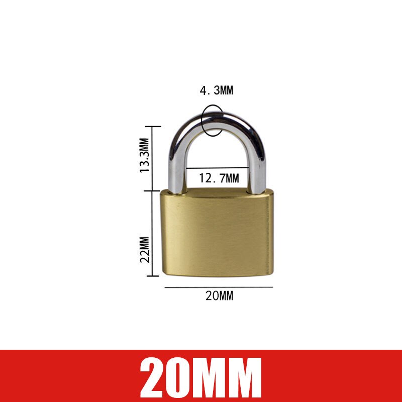 Stainless Steel Padlock Wolf Head Brass Lock Small Door Locks 25mm 32mm 40mm 50mm 63mm all bronze Lock Core Include 3 keys
