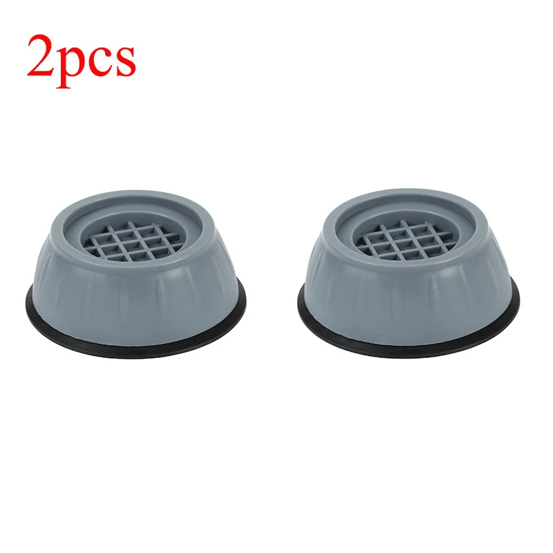 1/2/4Pcs Anti Vibration Füße Pads Gummi Matte Slipstop Stille Universal Waschmaschine Kühlschrank Unterstützung Dämpfer stehen: Black & White