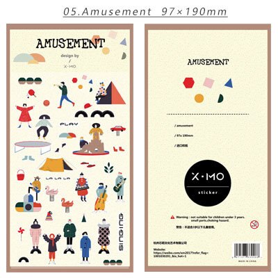 6 ontwerp mijn reis keuken kaart make-up papier sticker scrapbooking cartoon stijl planner boek decoratie: Amusement