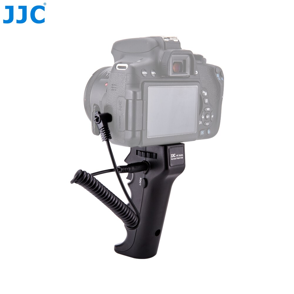 JJC Camera Shutter Triggering Remote Handle Grip For Canon Nikon Sony Olympus Pentax Panasonic Sigma Camera with 1/4''-20 Mount