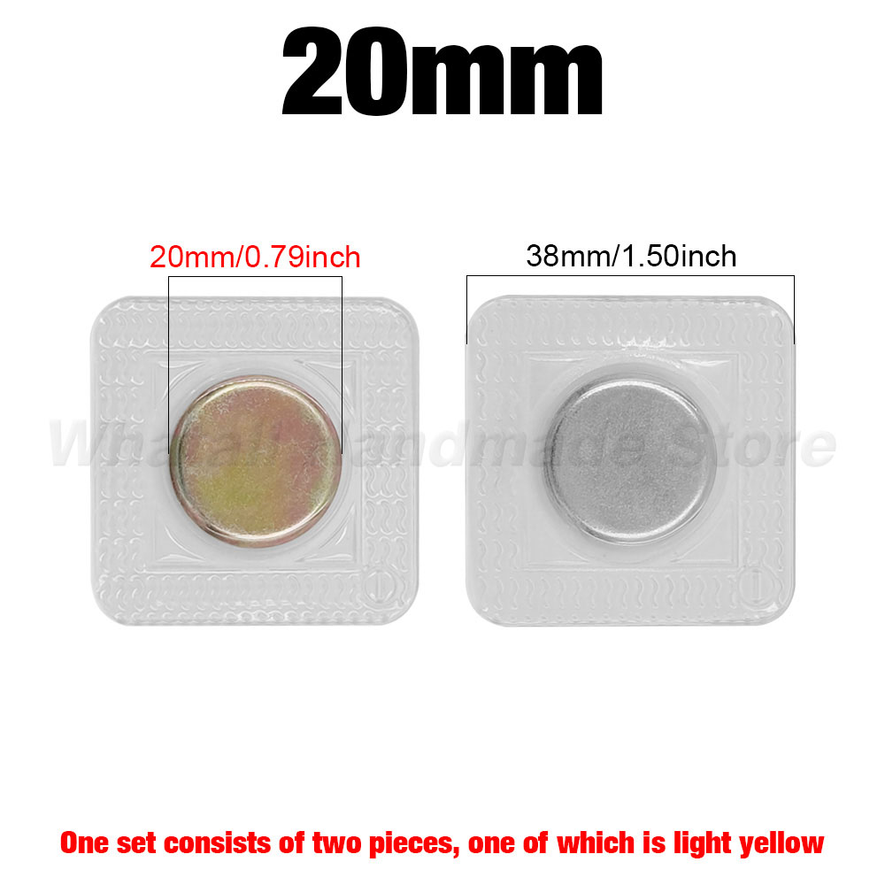 5 pares pvc invisível escondido metal forte botão de pressão magnética costura invisível ímã magnético prendedor para bolsa roupas: Cobre