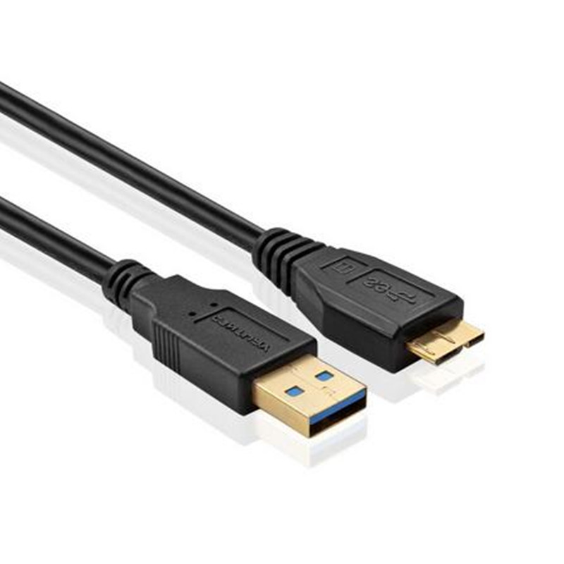LBSC SuperSpeed USB 3.0 Type A naar Micro-B Kabel in Zwart 15 Voeten
