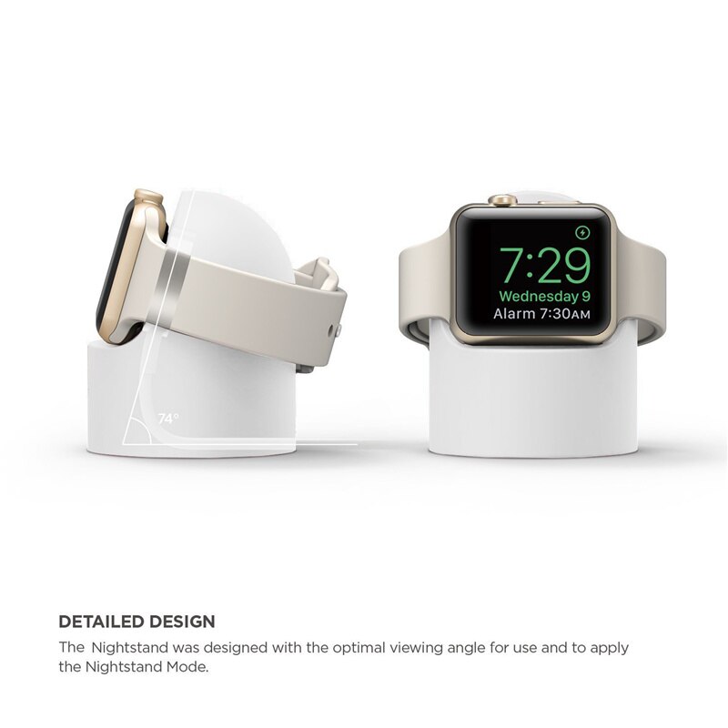 Charging Base, Universal iWatch Charging Stand Power Adapter Silicone Dock for Apple Watch（Apple Watch Charger Not Included）