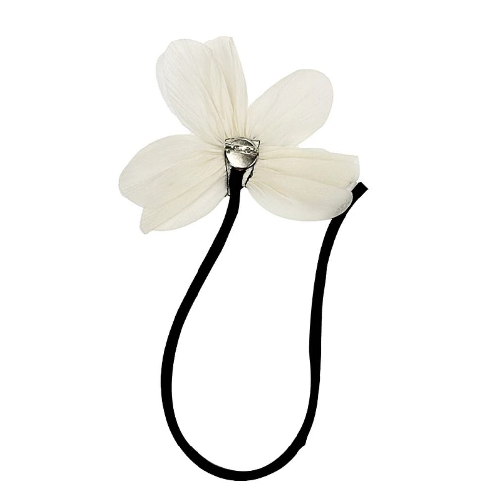 2Stck neue schwarze weiße Stoff Stoff Blume Brosche Stifte Spitze Blume Korsage Anstecknadeln handgemachten Schmuck DIY näHenne Blumen kleidung