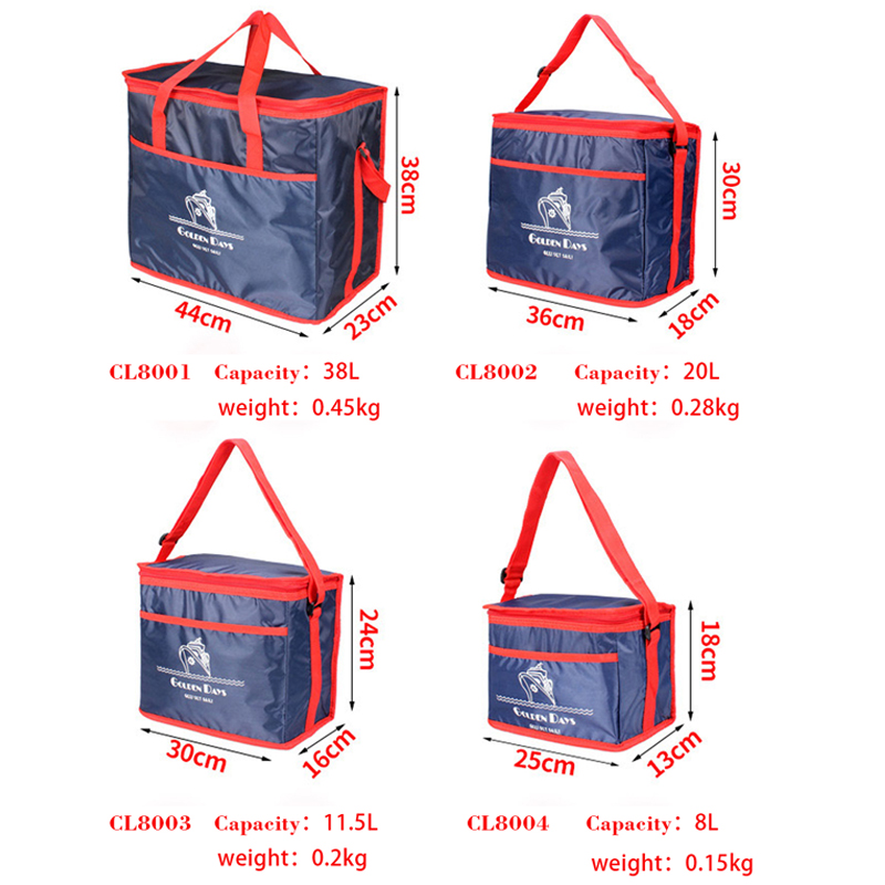 GUMST Extra Grote Verdikking Koeltas Ijs Geïsoleerde Lunch Tas Koude Opslag Zakken Verse Voedsel Picknick Container