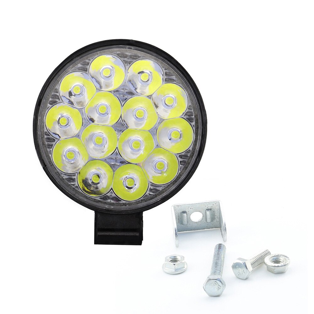 Lamp Working lights Off-road Round Truck Vehicles Waterproof 42W Driving