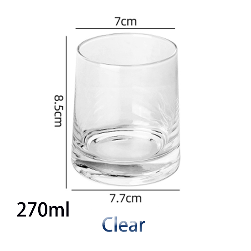 Juego de vasos de cristal nórdicos para el hogar, Juego de 2 o 4 vasos de cristal para beber vino, whisky y agua, sencillo, 4 Uds.