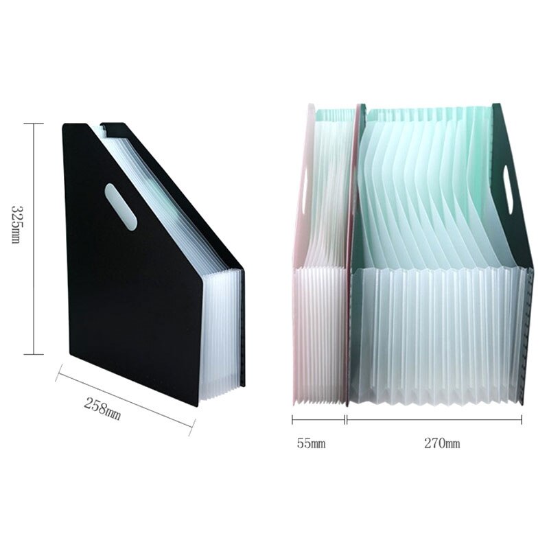 Bureau Bestand Map Document Papier Multilayer Uitbreiden Organizer Opslag Houder Document Case