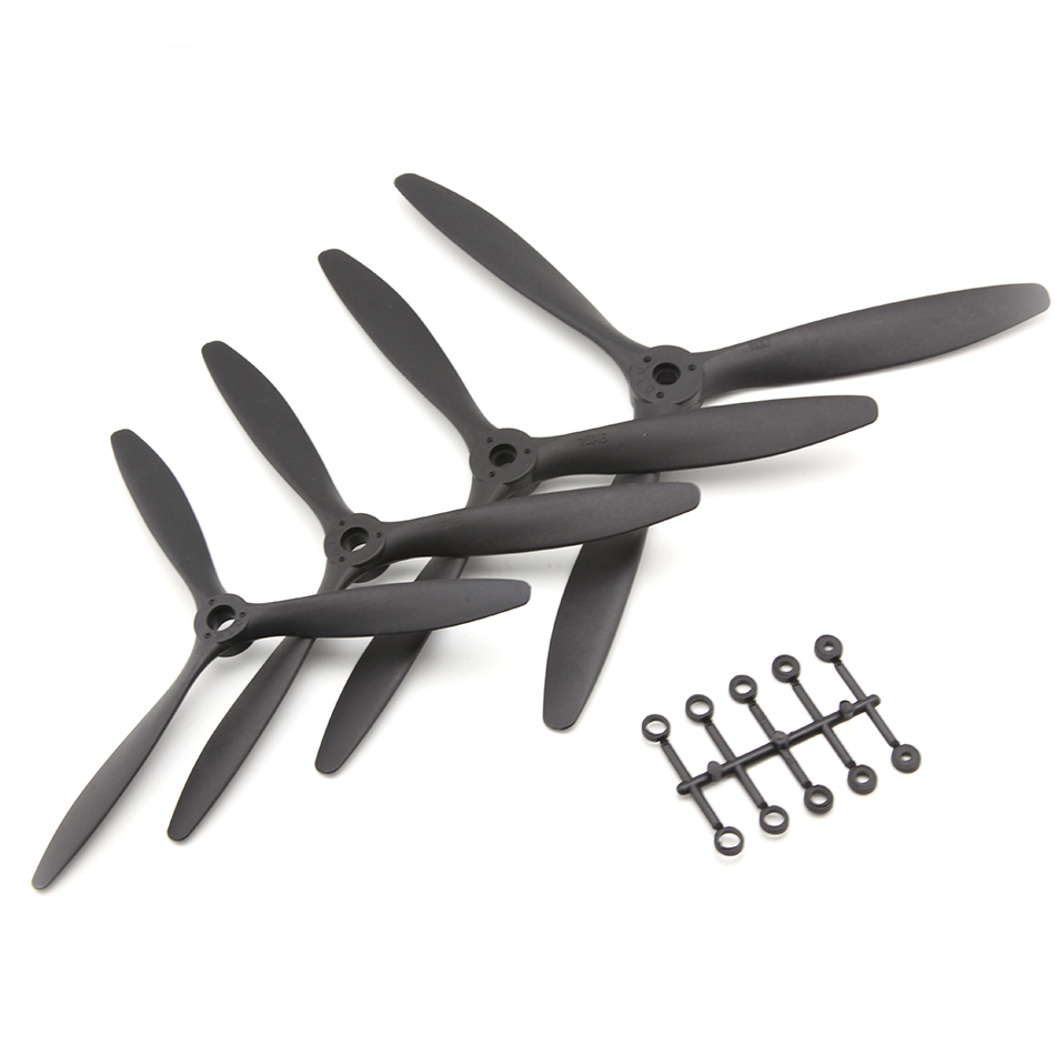Drone Propellers 8060 9060 1060 1170 inch Efficient 3 Blades Propeller Spinner for RC Models