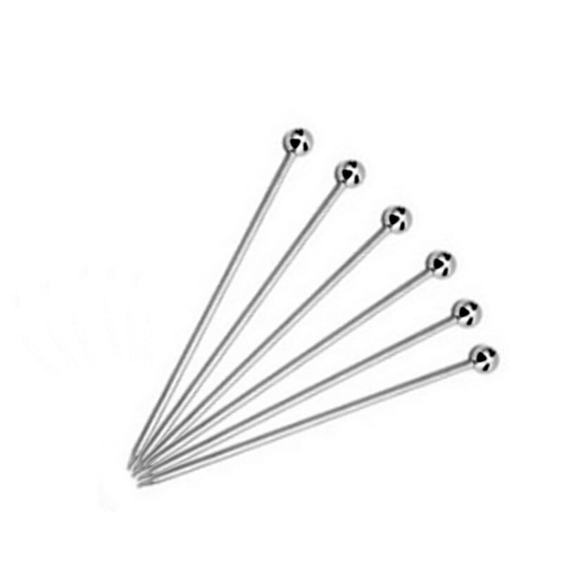 10pc Stainless steel Martini picks bbq skewers 11cm metal cocktail drink stirrer muddler party bar supplies barbecue grill tools