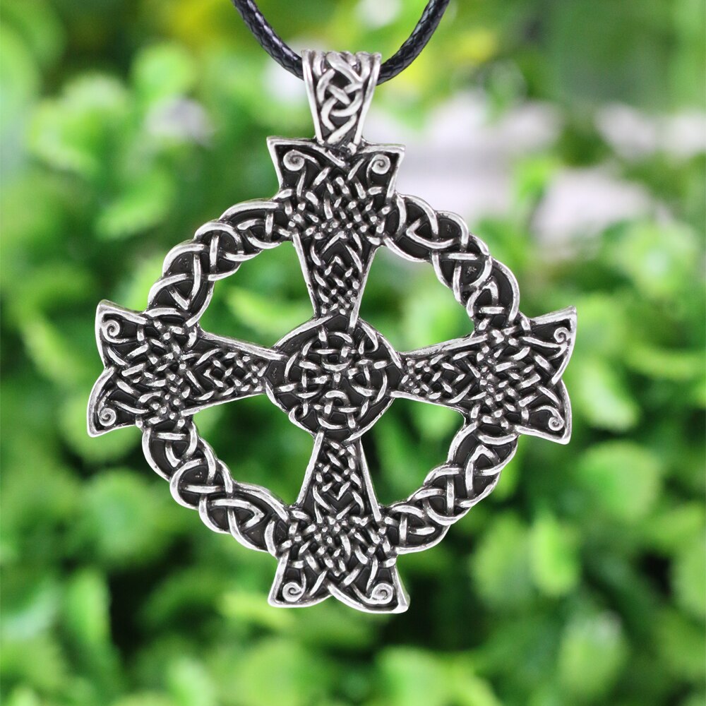 1 stks Armeense cross Taliman Hanger Ketting Solar Cross Celtics Armeense Druid Ketting Hanger Amulet Hanger Ketting