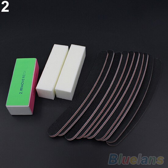 13 stuks/set nagelkunst schuurvijlen bufferblok acryl uv gel manicure gereedschap nagelvijl polijsten slijpen pedicure gereedschap kits