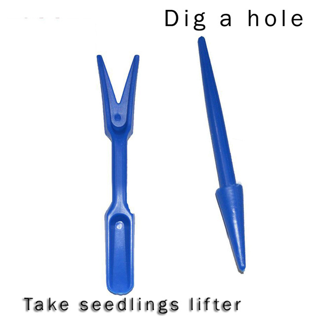 Two piece set Gardening tools seedling transplant family garden supplies The cultivation bed out tool Family bonsai: Blue