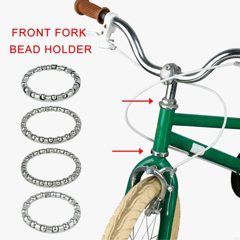 P88E 8pcs Bicicletas bicicleta Forquel Buardador soporte Bottoming Bolas acero carbono Retener los auriculares