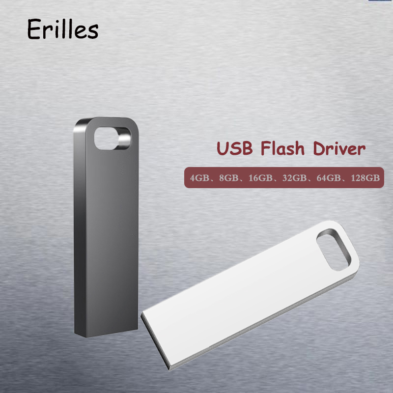 High quility memory stick Metal USB Flash Drive 128GB 64GB 32GB 16GB 8GB 4GB Pendrive storage flash disk pen drive usb stick 2.0