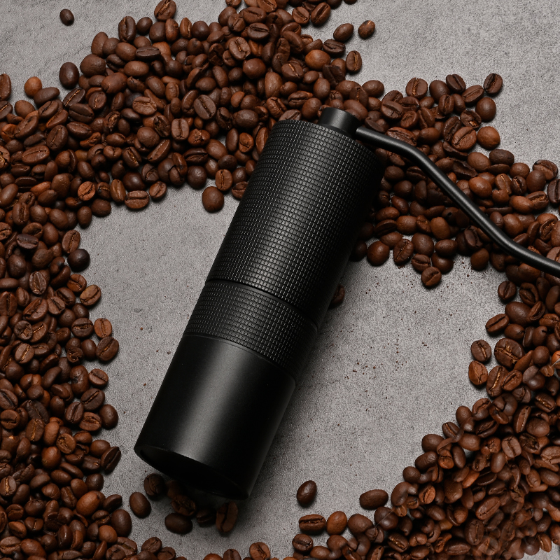Handmatige koffiemolen CNC Professioneel roestvrij staal Diamant Verstelbare handmatige braam Koffiebonenmolen Espresso malen