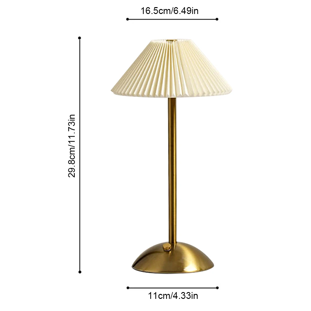 Nordische plissierte Tisch lampe mit Holz sockel Kunst Atmosphäbetreffend Lampe USB Aufladung modernen Stil für Schlafzimmer Wohnzimmer Dekor