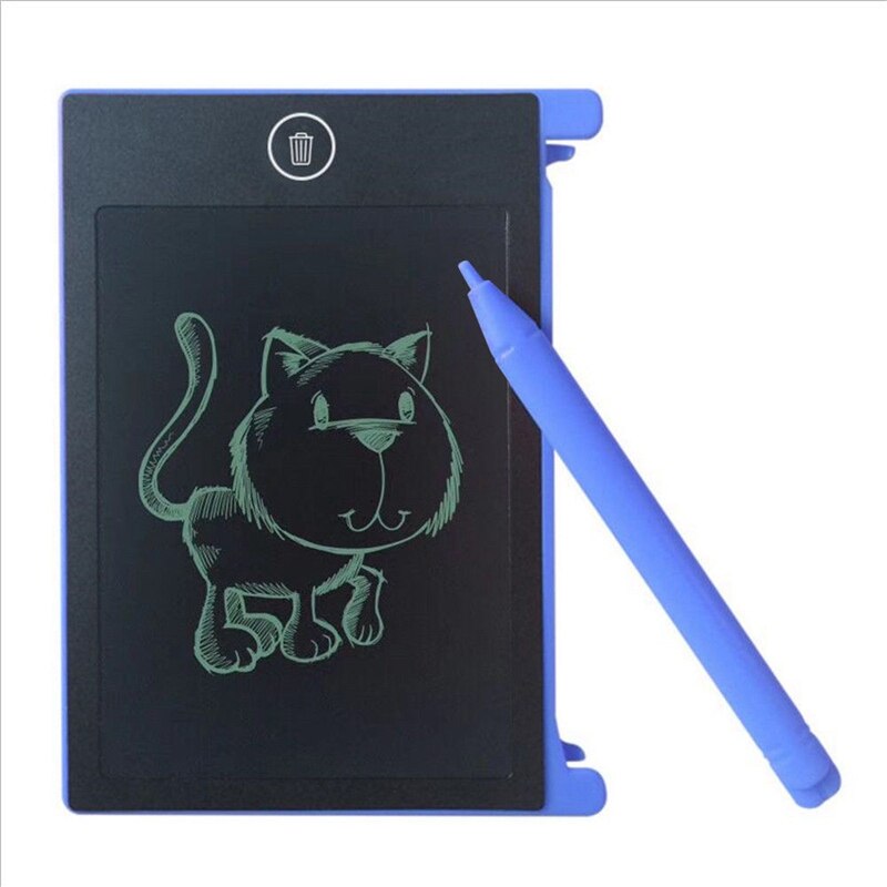 LCD Writing Tablet Paperless Memo Pad Writing Drawing Graphics Board 4.4 inch(blue): Default Title