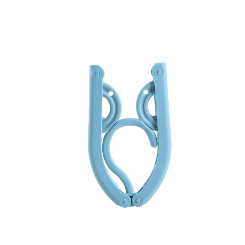 Opvouwbare Kleding Kleerhangers Reizen Hanger Magic Multi-Functionele Hangers Voor Kleding Droogrek Kledingrek Drogen Hanger: Blue