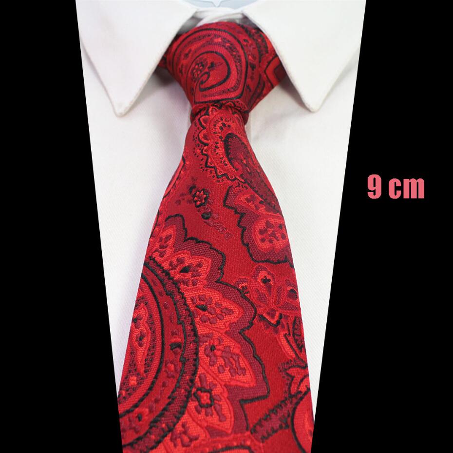 RBOCOTT Extended 9cm Tie Extra Long Size 160cm Mens Brown Paisley Blue Floral Necktie Red Plaid Silk Neck Tie Wedding Business: 26