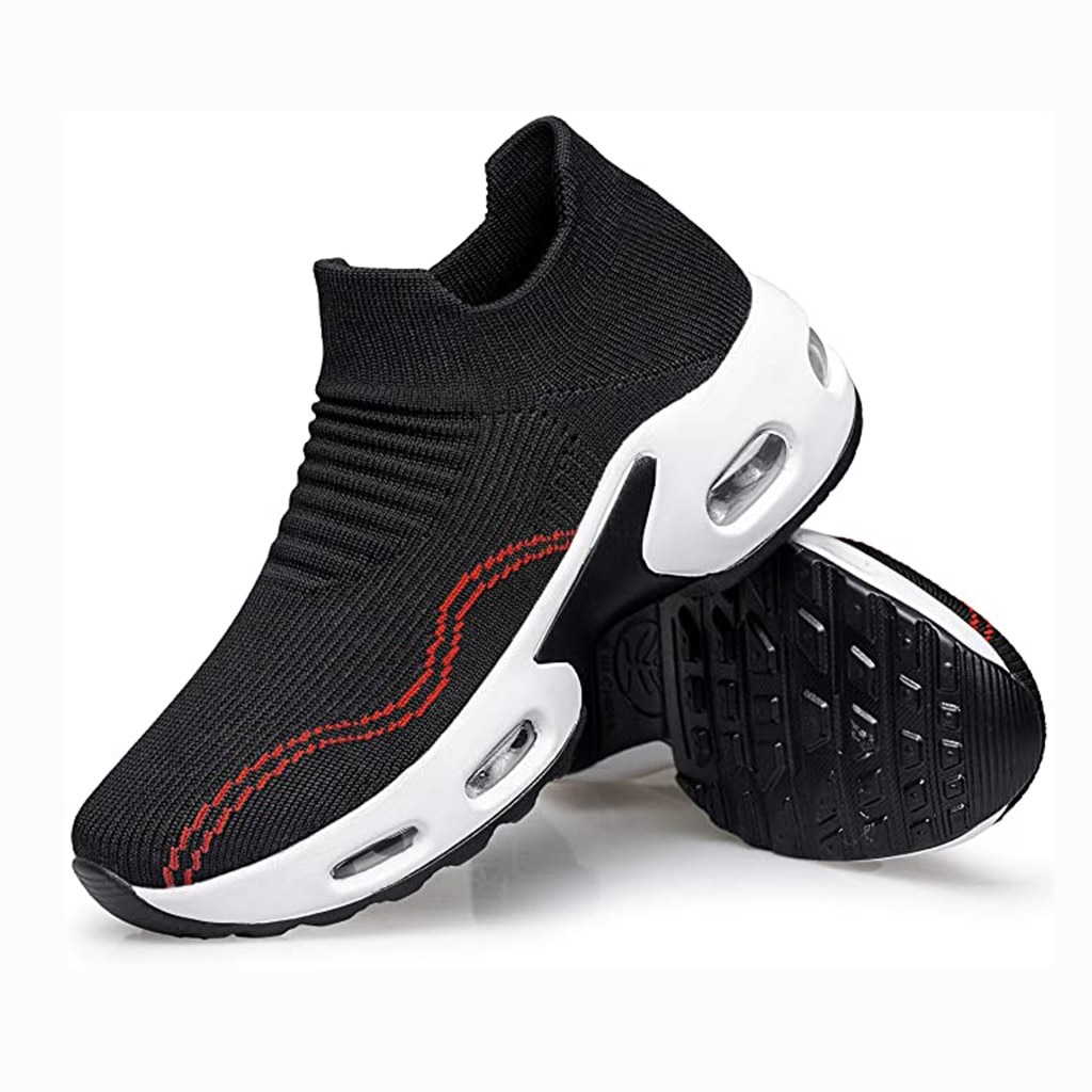 most comfortable walking shoes for women Casual Thick bottom platform sneakers women breathable running shoes #z: 8