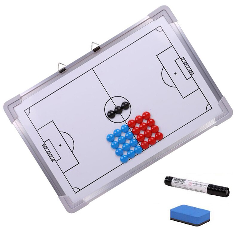 Taktische magnetische platte aus aluminium für fußballspiel-strategie-trainer, rechtes brett für fußballspiel-trainingsgeräte, zubehör