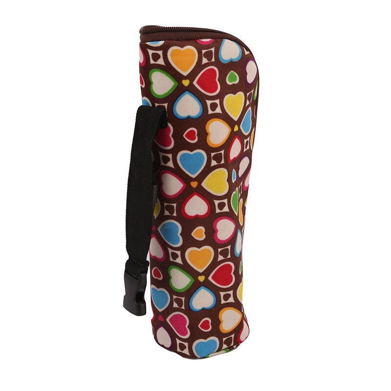 Heart Printed Baby Bottle Bag Portable Baby Bottle Insulation Bags Mummy Handbag Milk Thermal Food Warm Bag