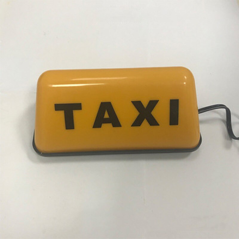 12v cob lys universal gul base bil skilt lampe taxi skilt førerhus tag top klæbende bil skilte lampe: Gul lille