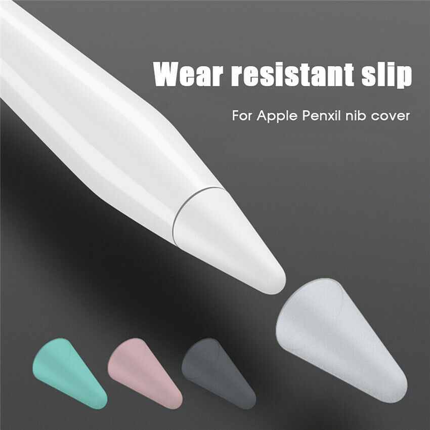 8Pcs Silicone Nib Cover Non-slip Replacement Stylus Pen Tip Case Point Cover Protective Caps For Apple Pencil 1st/2nd Gen