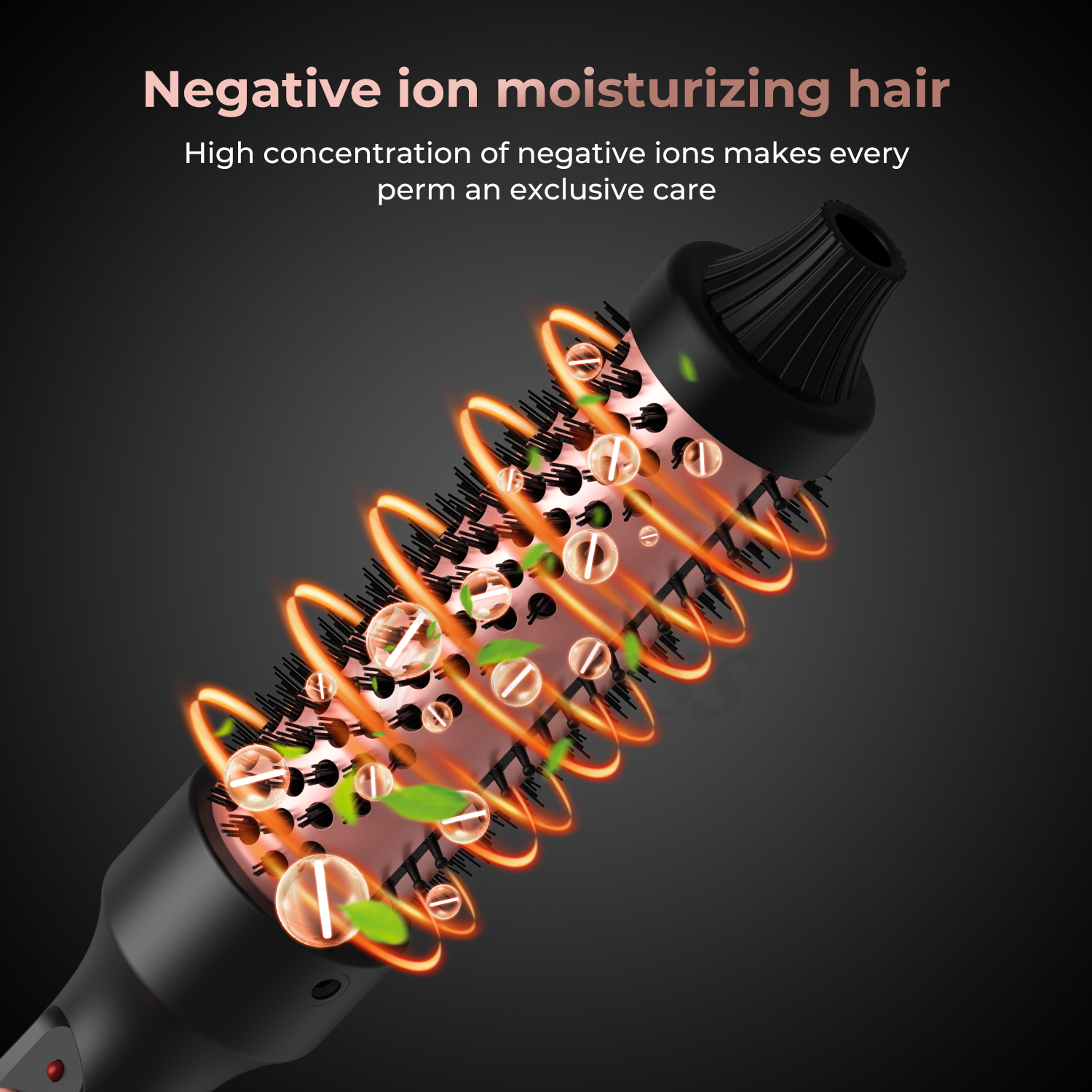 Thermal Brush Heated Curling Iron Brush 32mm Round Brush Ceramic Hair Curler Roller Volumizing Brush Curling Comb Styling Tools