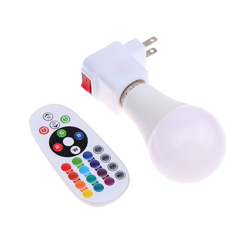 LED farbige Glühbirnen bunte Fernbedienung Glühbirne RGB Farbwechsel Globus E27 Schraube Mund Innen beleuchtung Dimmen kleine Nacht lampe