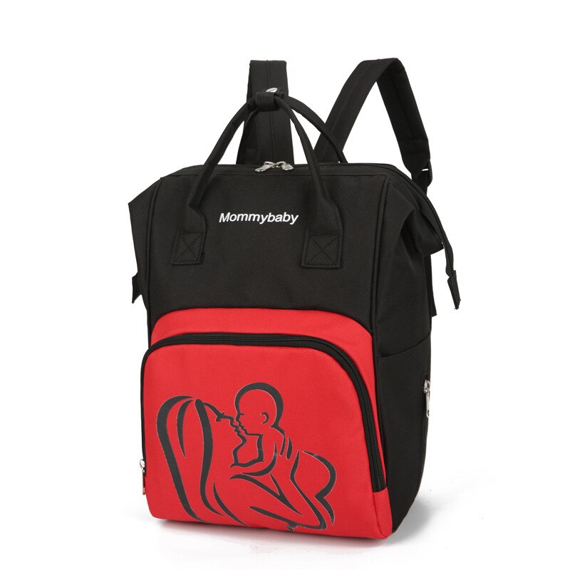 Mochila multifuncional para madres, bolsa de mano de gran capacidad para madres, bolsa de mamá con luz nocturna mejorada, mochila Aiaper para biberones: Red