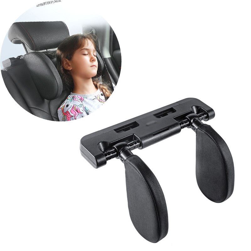 Coche reposacabezas del asiento dormir lado apoyo para Peugeot 206, 207, 208, 301, 307, 308, 407, , 3008, 4008: Black
