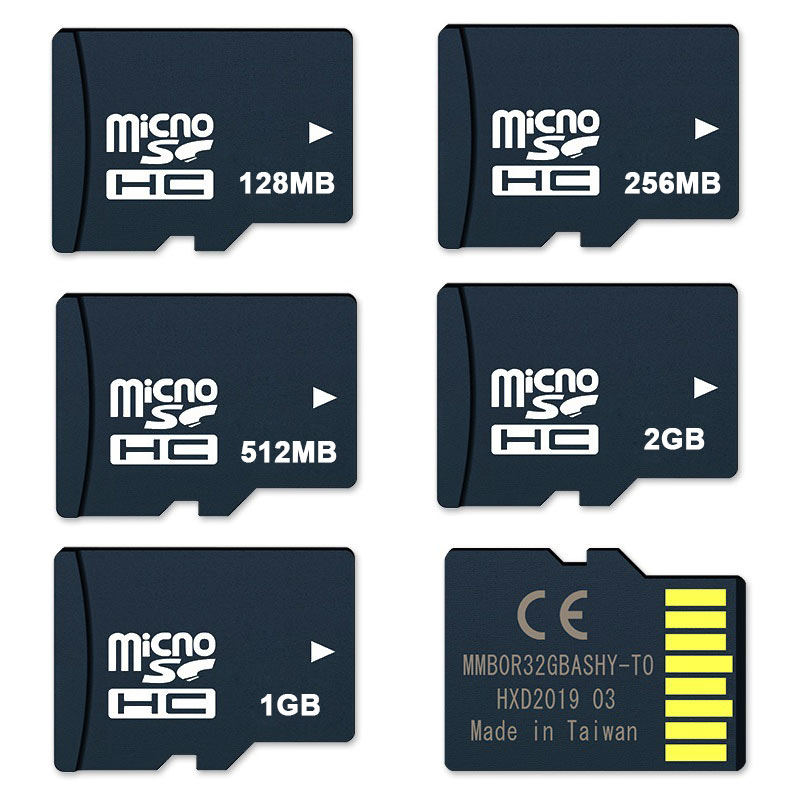 Promotional Memory Card 10pcs 128MB 256MB 512MB 1GB 2GB Black TF Cards TransFlash Micro Digital Secure SD Kaart 1G