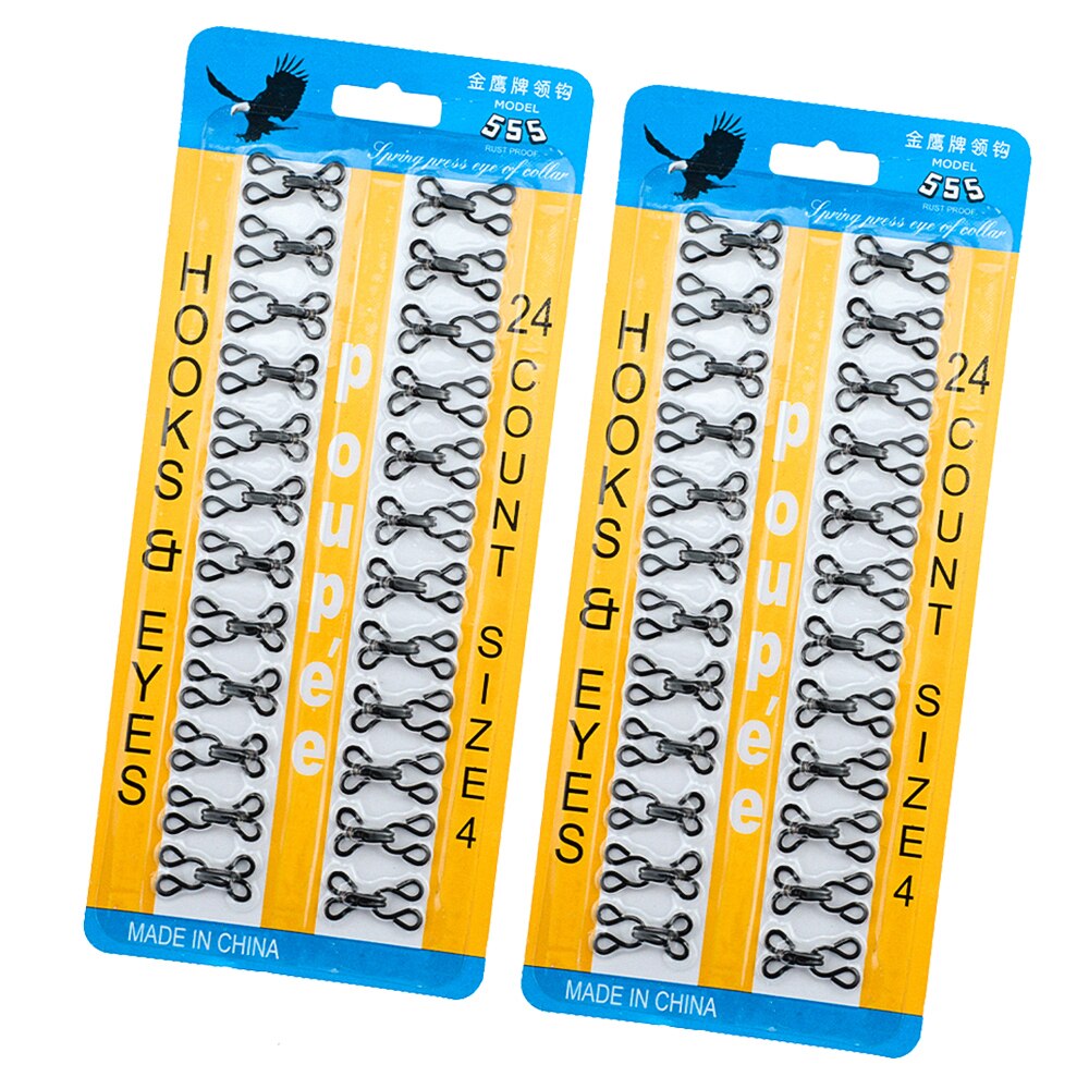 48Pcs Metal Buckle Button Shirt Hook and Eye Fastener for Dress/Corset/Collar/Bag Wraps Quilt/Shirt Sewing Accessories: black 12mm