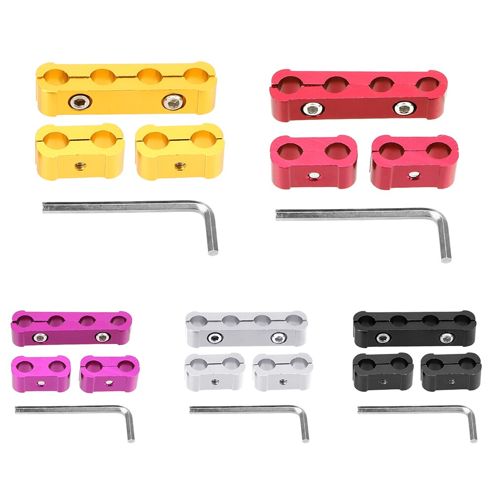 8mm 9mm 10mm Diameter Divider Organizer Divider Clamp Kit Engine Spark Plug Wires Separator Car Replacement 3PC Universal
