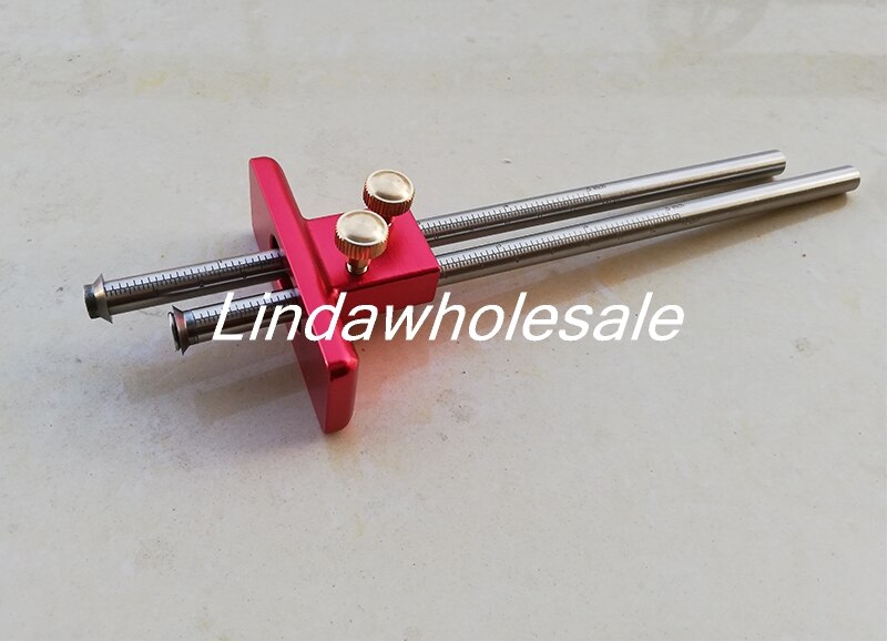 European double-headed scribe blade, wooden scribe-line woodworking crossed-out tool woodworking tools