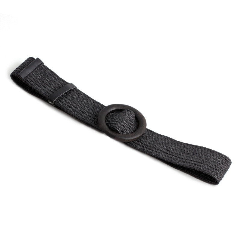 4.8cm dames gevlochten elastische riem ronde gesp vierkante knoop gordel bamboe gesp houten gesp jade gesp riem: K