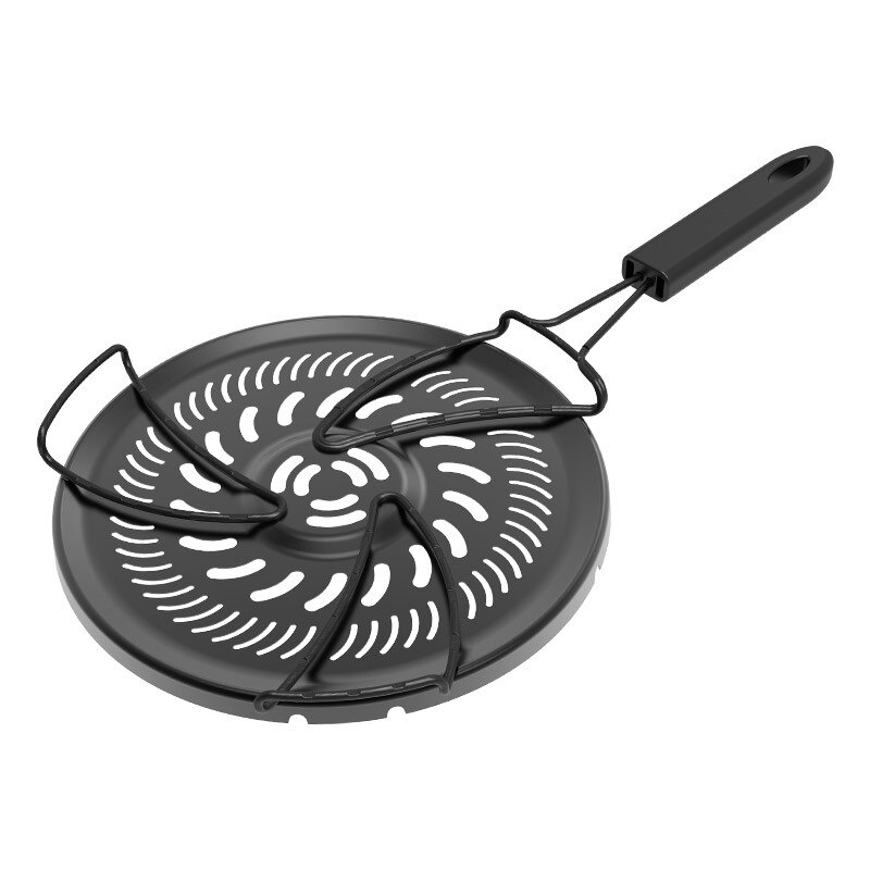 Inductiekookplaat Warmteverspreider Ring Plaat, Inductie Adapter Plaat met Scheidbaar Handvat (14CM