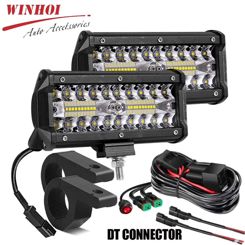LED Werklamp Bar met DT Connect Kabelboom Offroad 4X4 Auto Led Spots Auto Ledbar Pods Tractor ATV accessoires